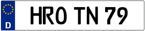 Trailer License Plate